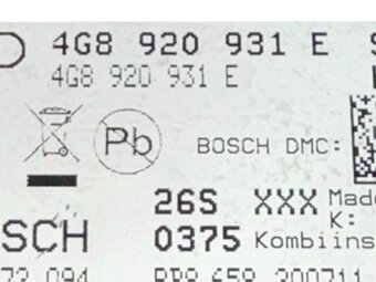 Budíky naftové 4G8920931E Audi A7 4G sportback r.v. 2012 - 3