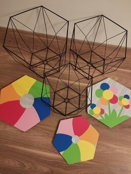 Sada 3 proutěných konferenčních stolků - 3