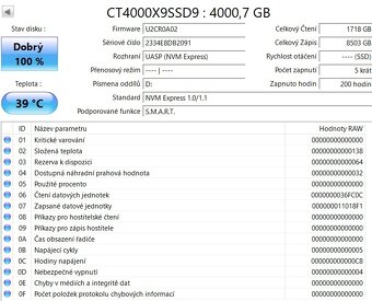 externí SSD Crucial X9 4TB - 3
