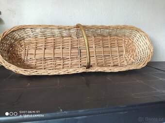 Unikátní proutěný koš 80×30×15 cm – svatební dekorace, dovoz - 3