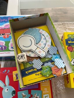 Hra mňam -mňam, puzzle Pepa pig a puzzle DUO - 3
