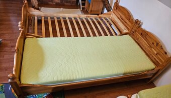 2 komplet lůžka 90 x 200 - cena za kus rám rošt matrace - 3