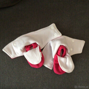 Capáčky barefoot s microfleece PINK - 3