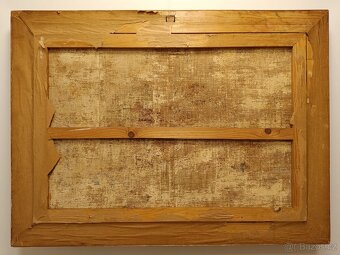 Obraz, Vlčí máky, kopretiny, zvonky, olej na plátně 83x112 - 3