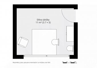 Pronájem dílny, 11 m², Uherské Hradiště - Průmyslová - 3