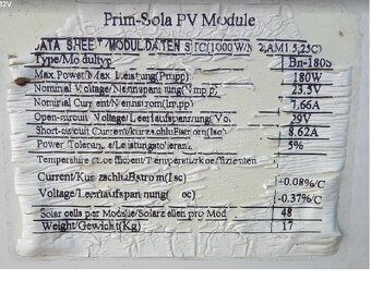 FVE Panely 180 W - 3