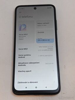 Xiaomi Redmi 10 2022 4/64gb space gray. Záruka 6 měsíců. - 3