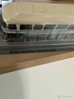 Prémiový model Škoda 706 RTTN + Karosa NO 80 1:43 - 3