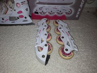 Brusle rostoucí 33-36 + kolečkové - 3