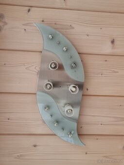 Stropní svítidlo nerez-sklo - 3