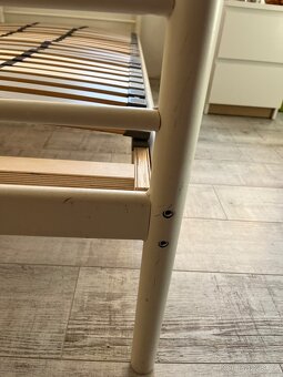 Ikea kovová postel s roštem - 3