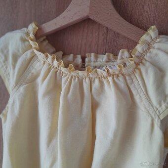 Šaty z lněné směsi POMPdeLUX, vel. 122/128 - 3