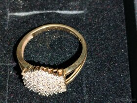 Zlaty damsky prsten Diamanty Vaha 3 g - 3