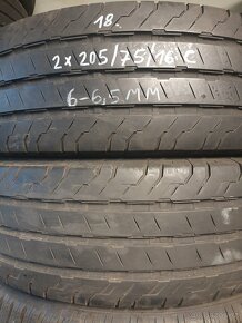 2 x letni zátěžové pneu r16C 205/75/16C - 3