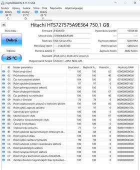 HDD HITACHI 750 GB 2.5 - 3