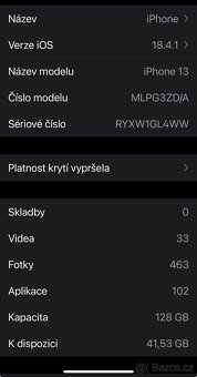 Prodám vyměním iPhone 13 128 GB bílé barvy - 3