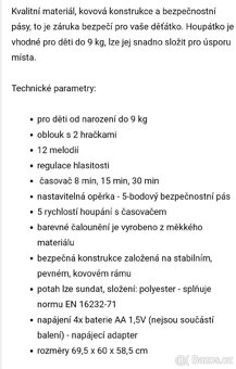 Prodám nové dětské lehátko. - 3