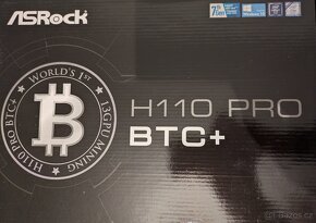 Prodám základní desku ASRock H110 Pro BTC+ - 3