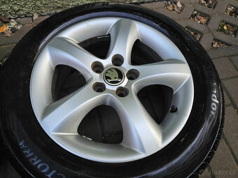 ALU kola letní Škoda 5x100 Fabia II Roomster R15 - 3