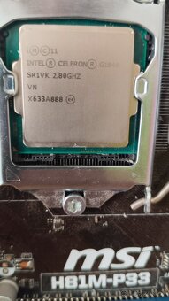 MSI H81M-P33 + Intel Celeron G1840 – bez I/O shieldu - 3