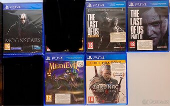 PSP, PS3, PS4, PS5 + nabíjecí stanice PS4 - 3