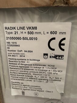 Nove nepouzite radiatory Korado Line - 3