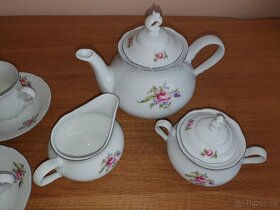 Čajová souprava motiv míšeňská růže Thun - 3