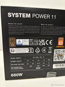 Nový be quiet System Power 11 650W + SSD 512 GB - 3