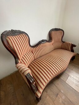 Pohovka,sofa ,látková ,starožitná - 3