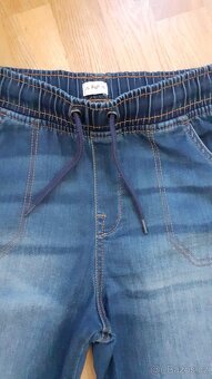 Modré džínové kraťasy F&F - 3