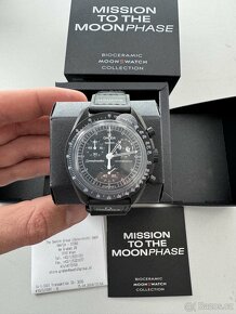 Omega & Swatch Moonphase SNOOPY Black - 3