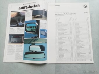 BMW E32 - katalog doplňků a příslušenství 1986 - 3