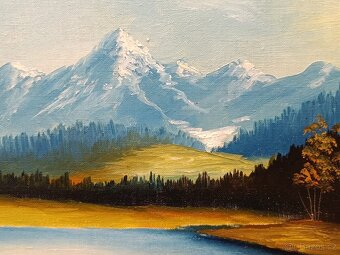 Obraz Vysoké Tatry, originální olejomalba 83x53 - 3