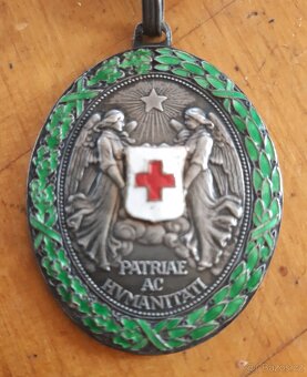 Ag medaile Červený kříž FJI, Rakousko Uhersko - 3