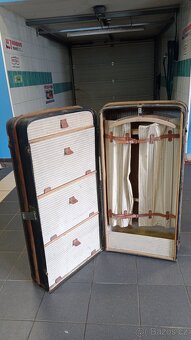 Prodám velký starožitný cestovní kufr - 3