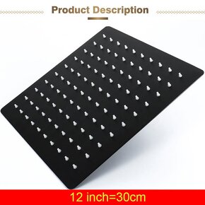 Sprchové hlavice RAIN vel 8" 10" 12" / kulaté nebo hranaté - 3