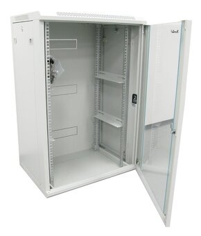 RACK 19", na stěnu, jednodílný, 22U, 600 x 600 - 3