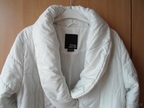 Bílá bunda bundička bílý kabát kabátek - S, M - 3