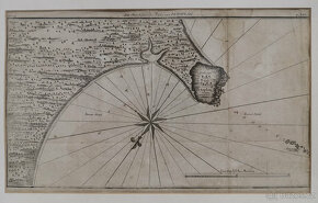 Obraz starožitná mapa zálivu a skál Petatlan z roku 1749 - 3