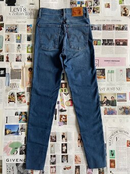 Levi’s Mile High Super Skinny W25 L30 džíny XS Levis Levi - 3