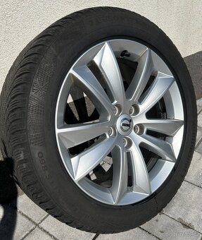 17" originální disky Volvo + zimní pneu Continental - 3