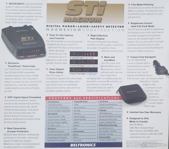 Antiradar Beltronics STi Magnum Radar Detektor Antiradar - 3