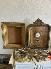 Empirove ramove hodiny biedermeier 3 ks - 3