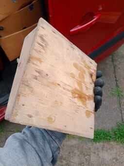 Stará dřevěná elektro krabička - 3