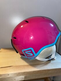 Salomon lyžařská helma + brýle - 3