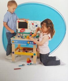 Dětský dřevěný pracovní stůl s nářadím - nové,nepoužité - 3