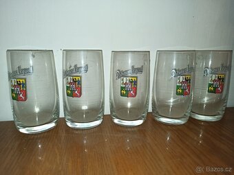 Retro sklenice 5x Pilsner Urquell - 3
