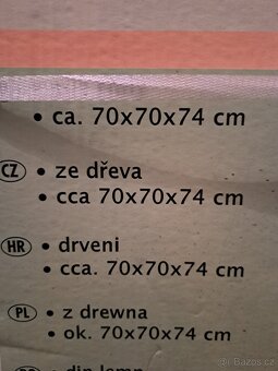 Dřevěný, skladaci stul - 3