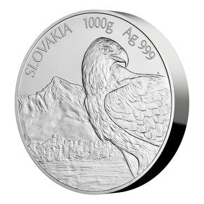 Stříbrná kilogramová investiční mince Orel 2021 stand - 3