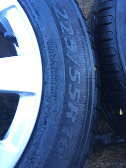 NOVÉ letní pneu alu kola disky ráfky mercedes 225/55 r16 - 3